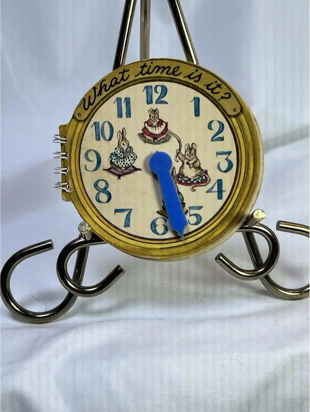 Beatrix Potter Interactive Clock Book To Teach Time 1966 Vintage Rare